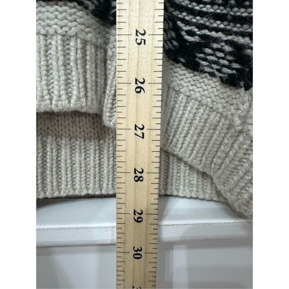 NWOT (nude) Fair Isle Alpaca Wool Blend Fisherman Core Shoulder Zip Knit Sweater - Picture 10 of 11